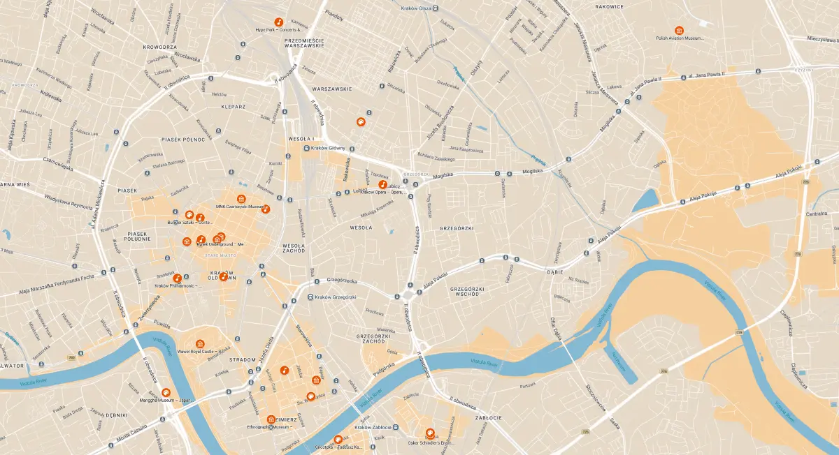 AnyWayTale Cracow Art Culture Events Map