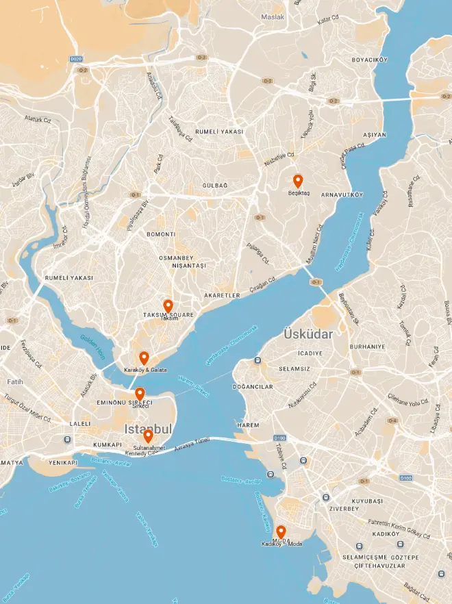 AnyWayTale - Istanbul Travel Guide to the best neighborhoods to stay in for historic sights, local food, and nightlife.